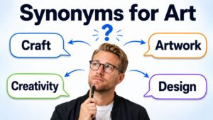 synonyms for art