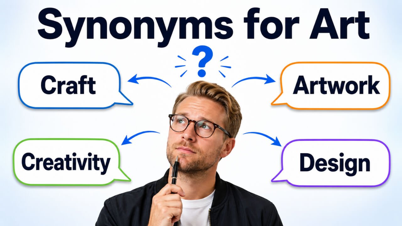 synonyms for art