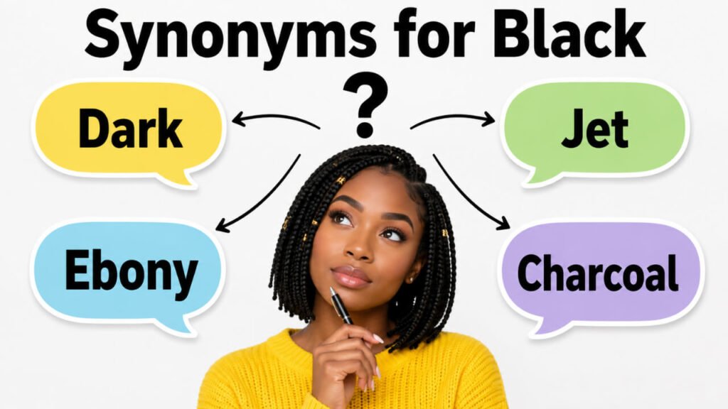 synonyms for black
