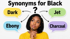 synonyms for black