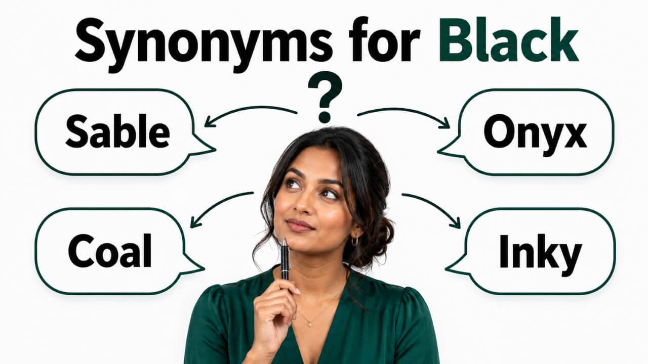 synonyms for black