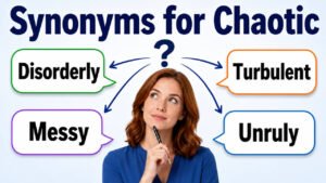 synonyms for chaotic