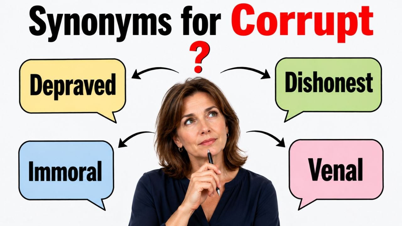 synonyms for corrupt