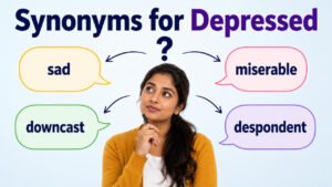 synonyms for depressed