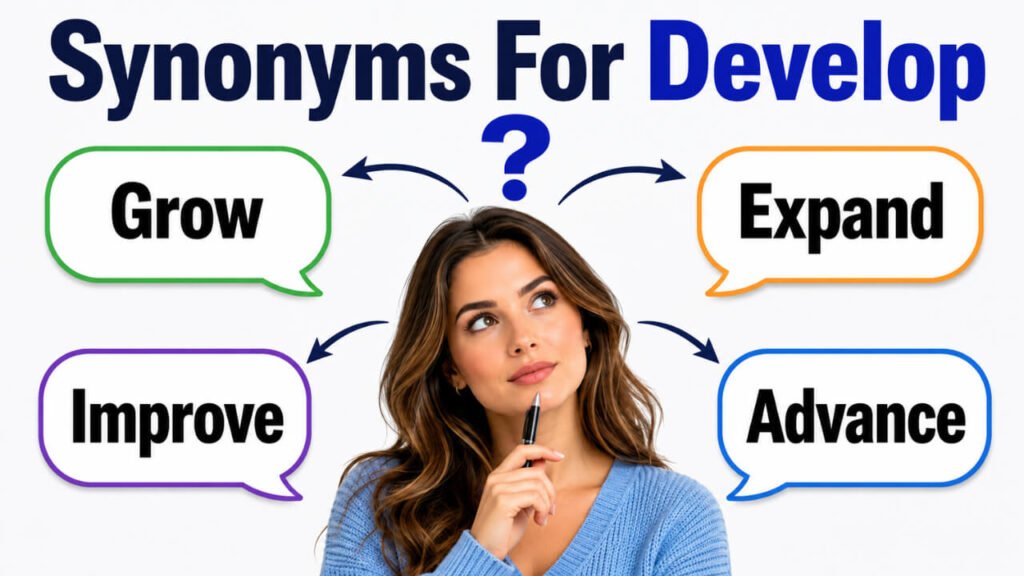 synonyms for develop