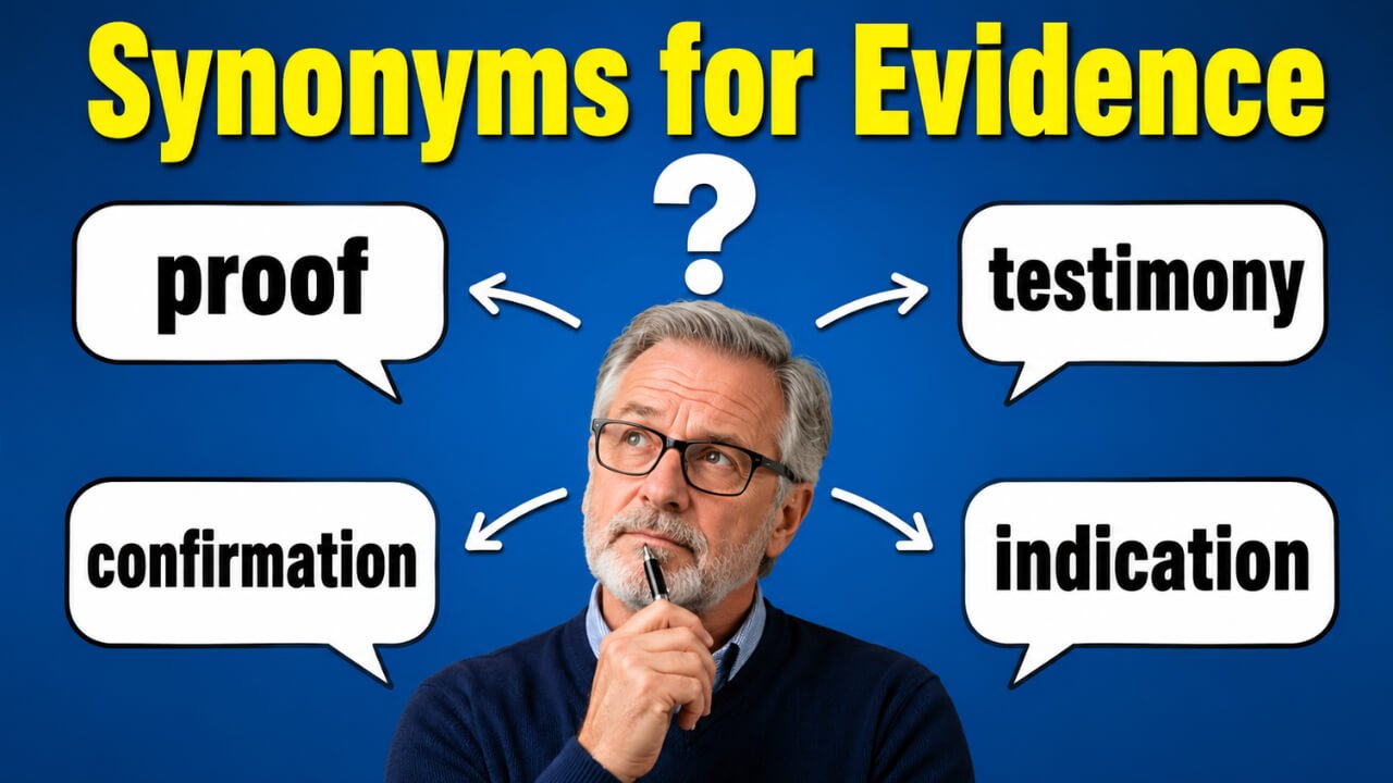 synonyms for evidence