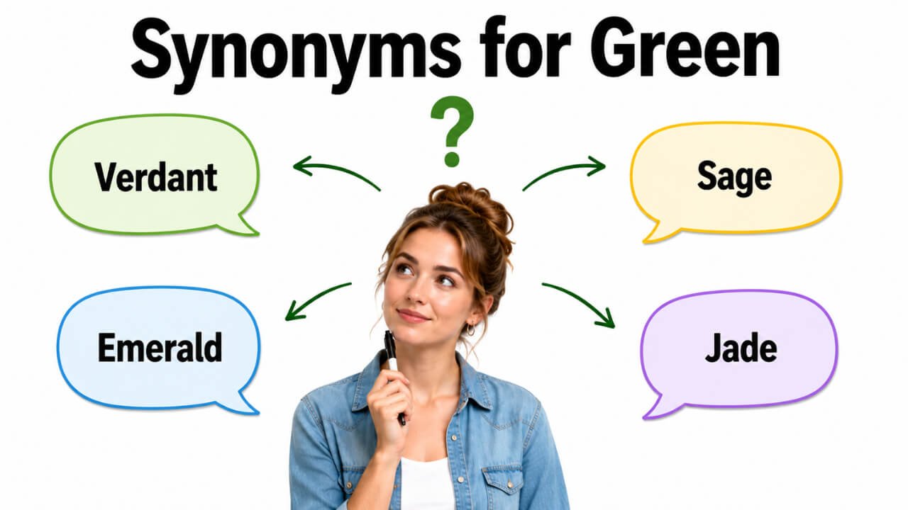 synonyms for green