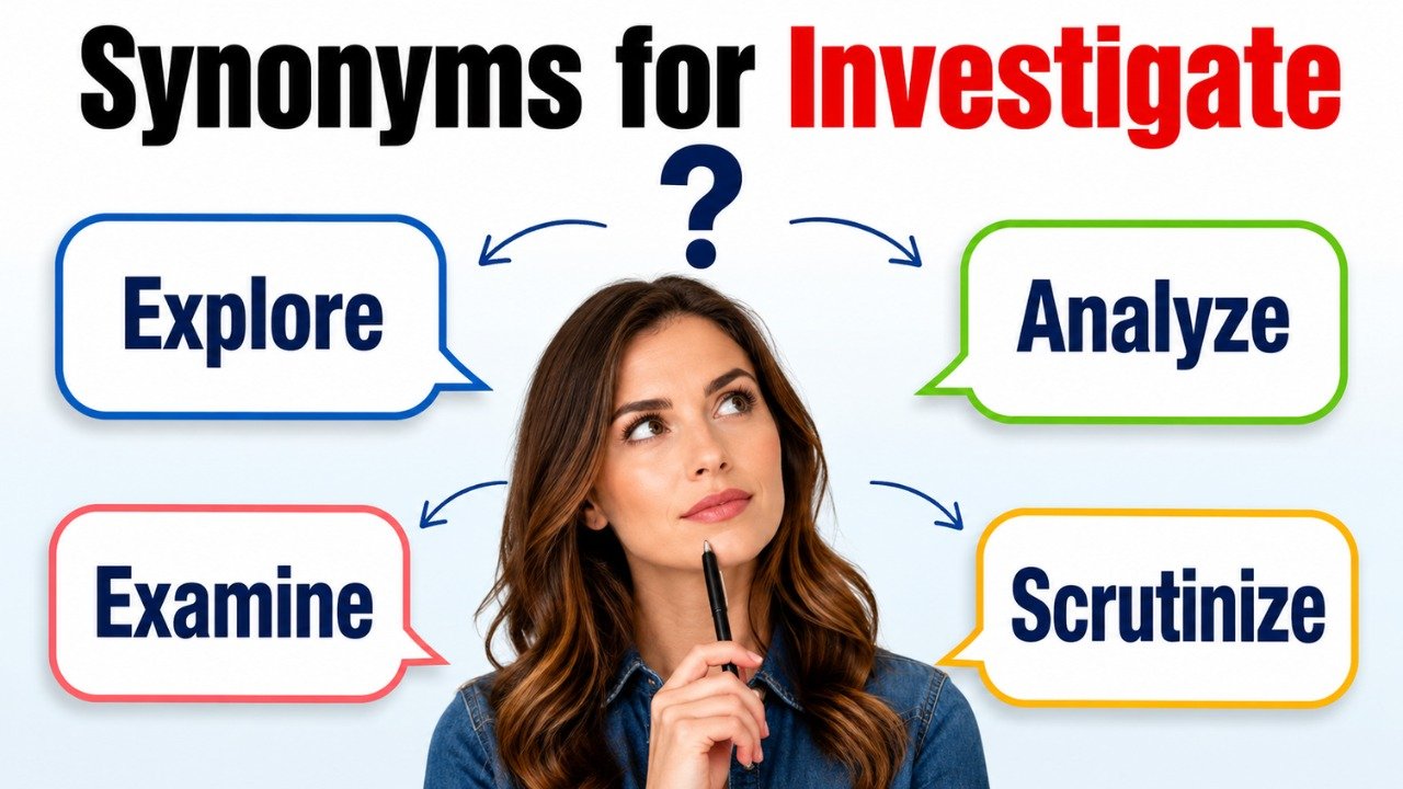 synonyms for investigate