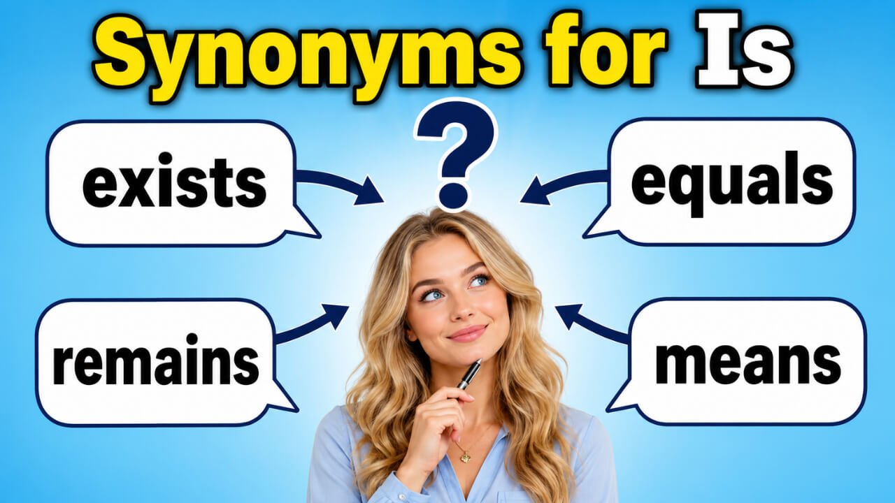 synonyms for is