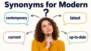 synonyms for modern
