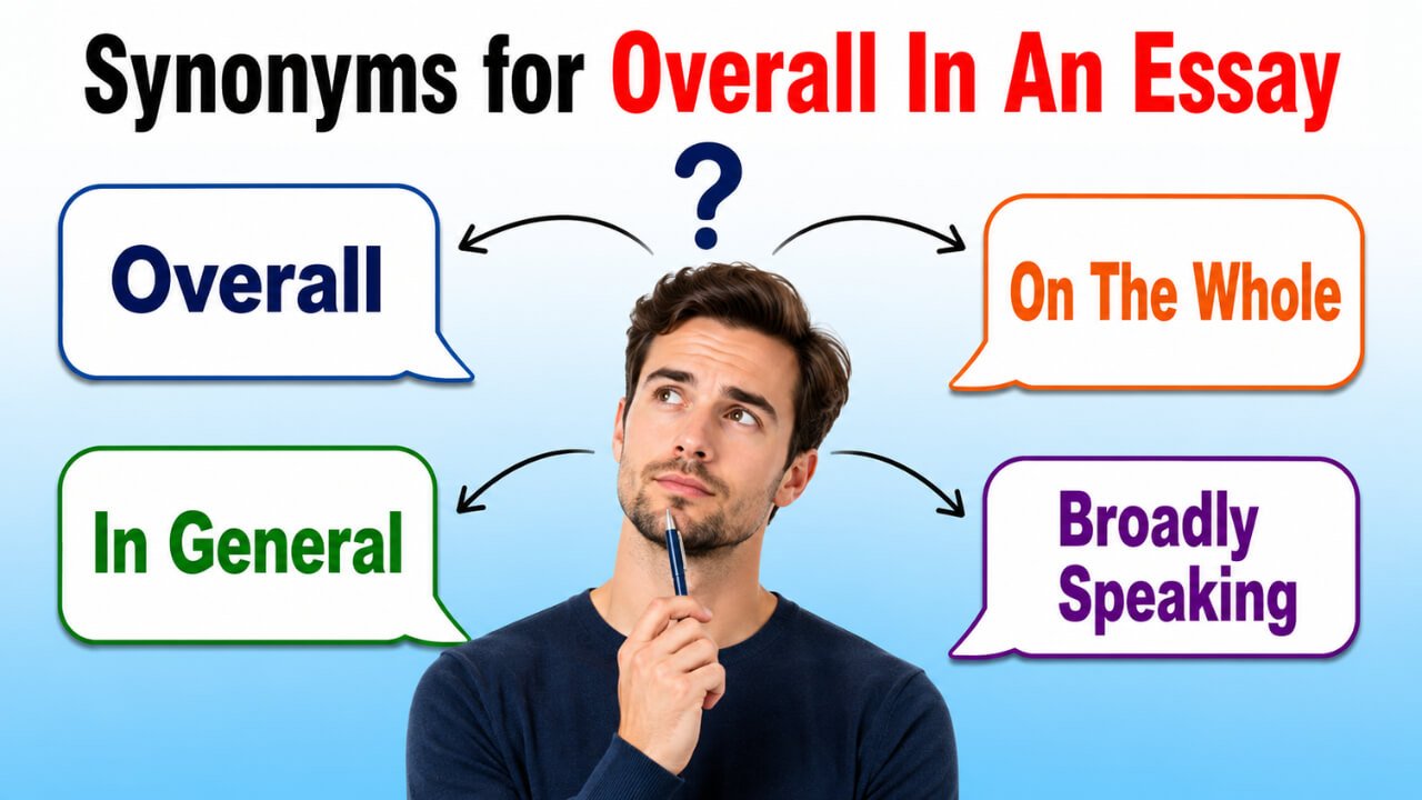 synonyms for overall in an essay