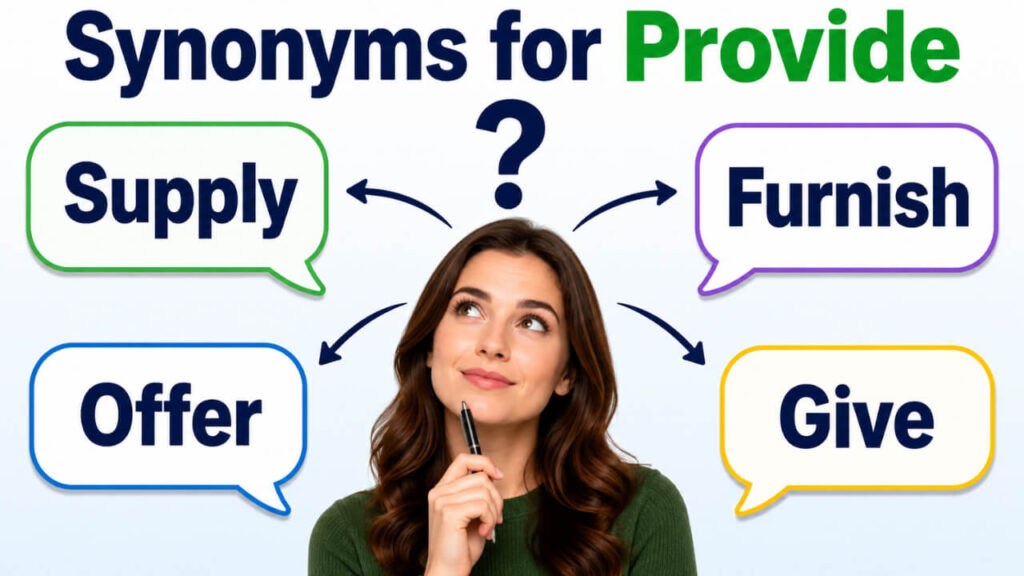 Synonyms for Provide