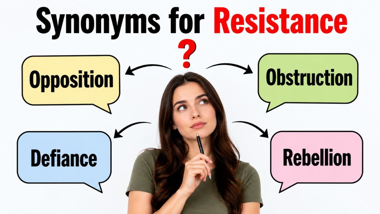 synonyms for resistance