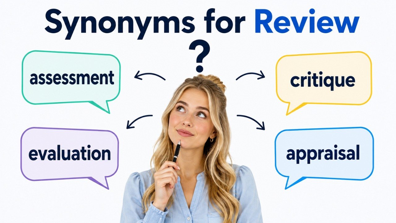 synonyms for review