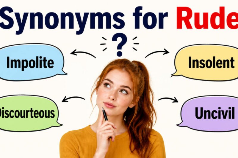 34+ Synonyms for Rude: Word Choices & Clear Examples