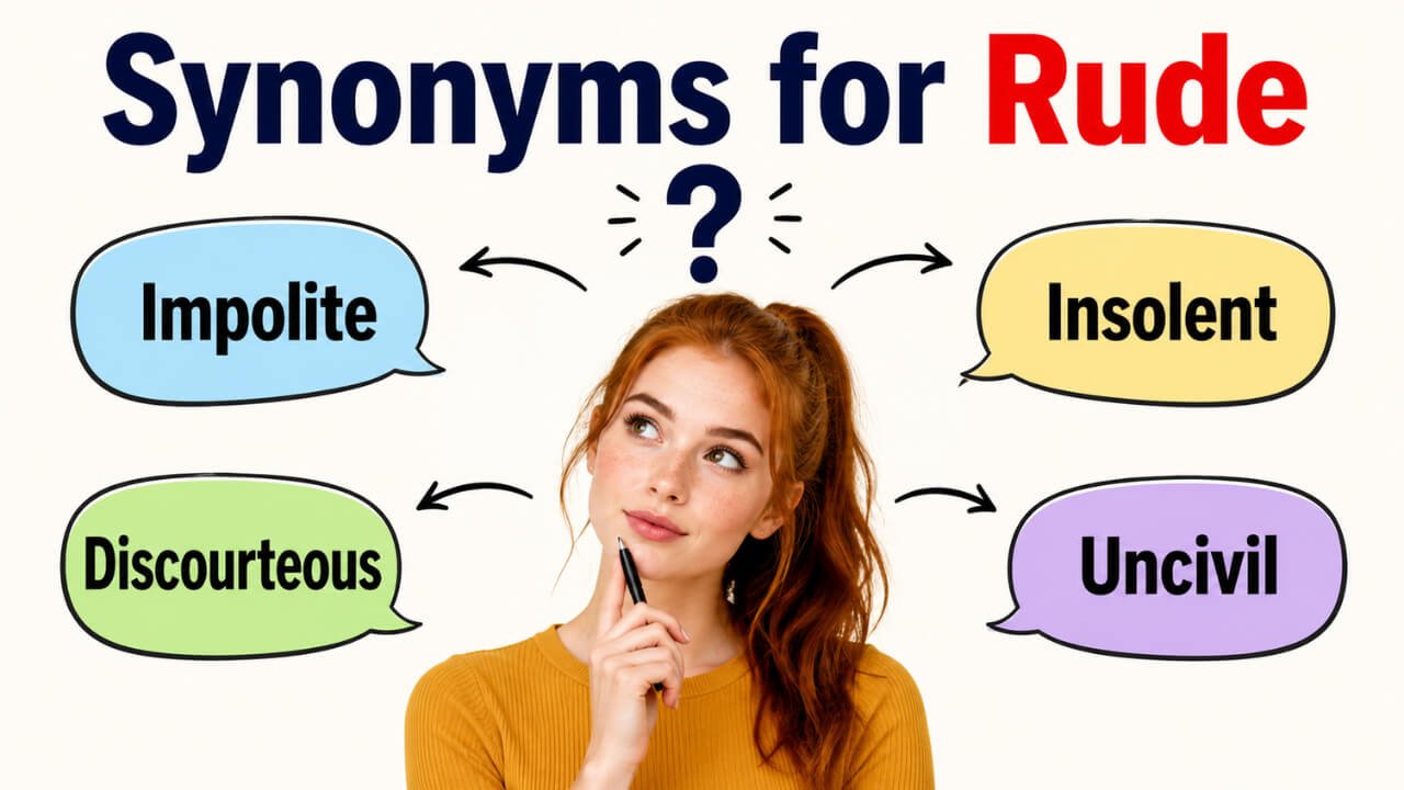 synonyms for rude