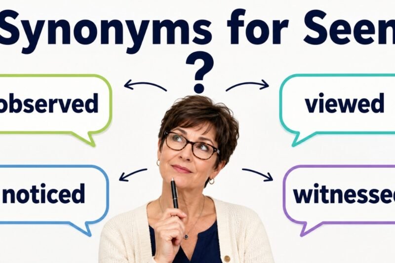 45+ Synonyms for Seen: Strong Word Choices & Examples