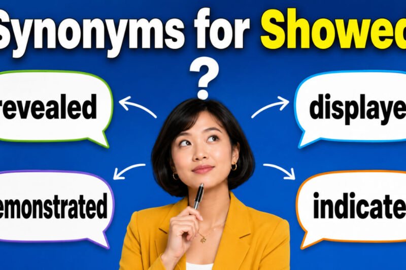 37+ Synonyms for Showed: Strong Word Choices & Examples