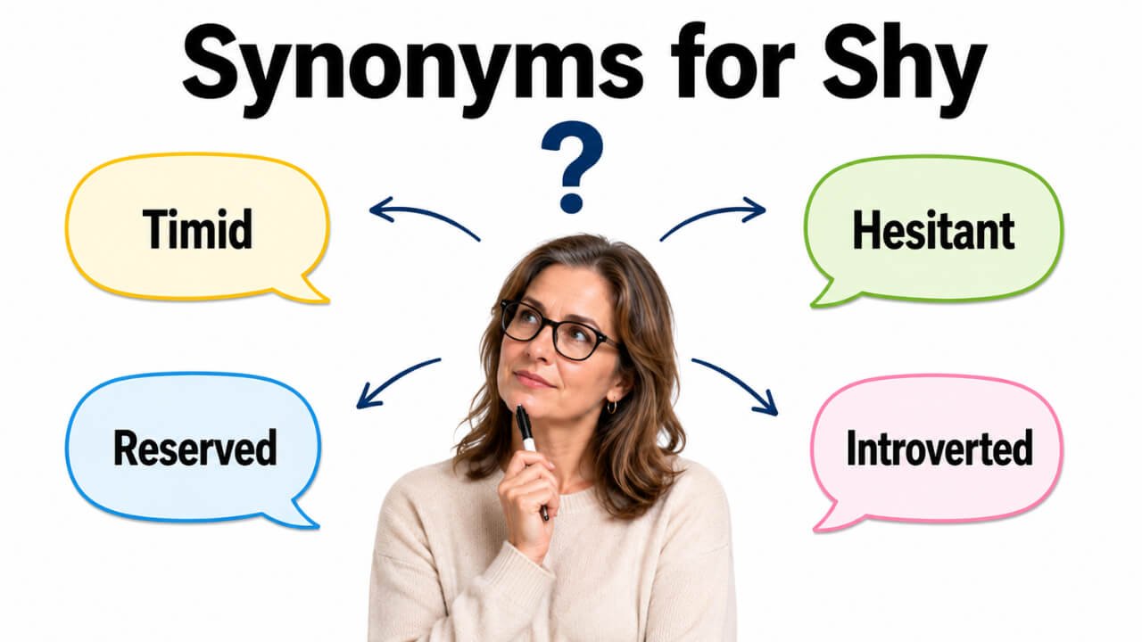 Synonyms for Shy