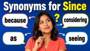 synonyms for since
