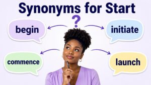 synonyms for start
