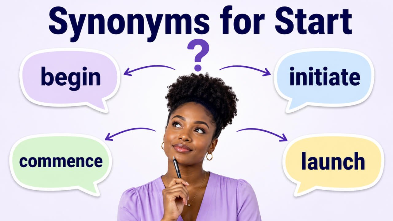 synonyms for start