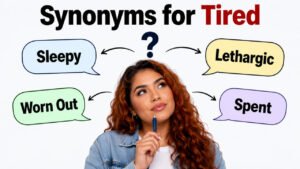 synonyms for tired