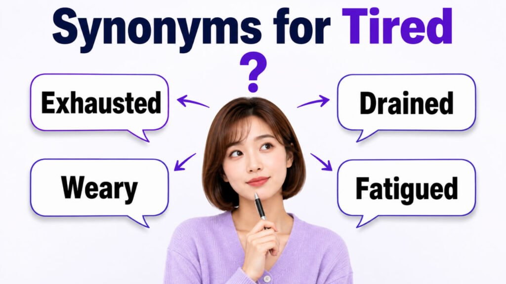 synonyms for tired