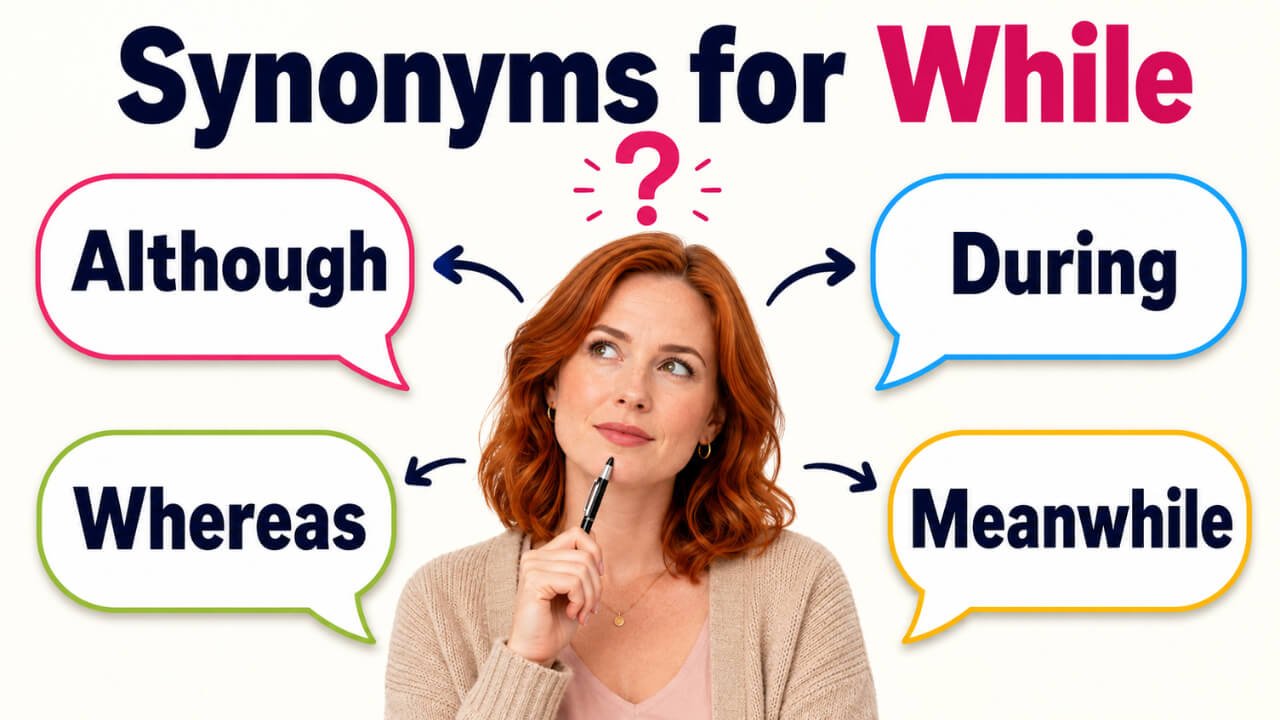 synonyms for while
