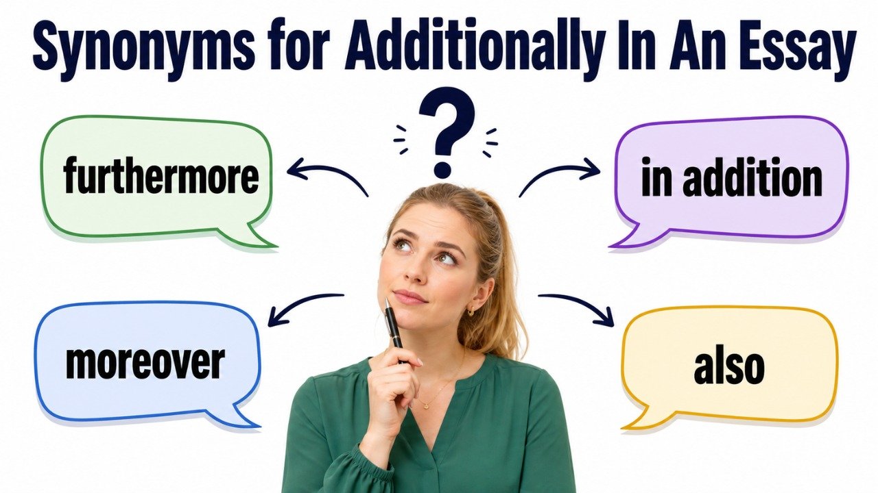 synonyms for additionally in an essay