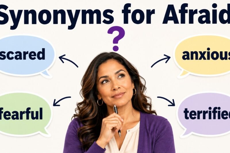 synonyms for afraid