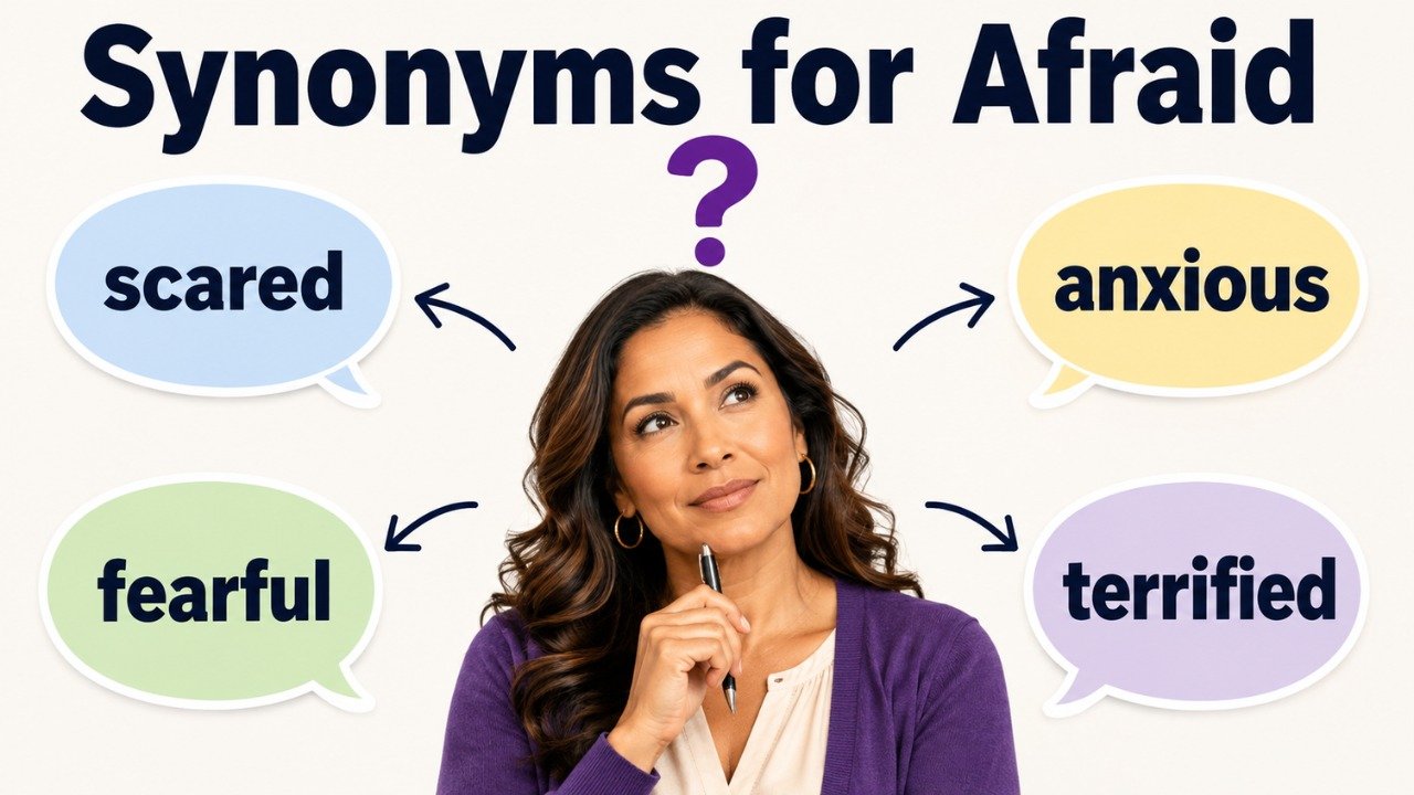 synonyms for afraid