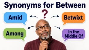 Synonyms for Between