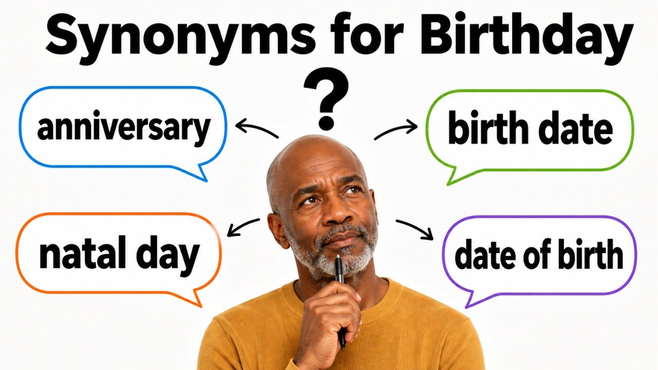 synonyms for birthday