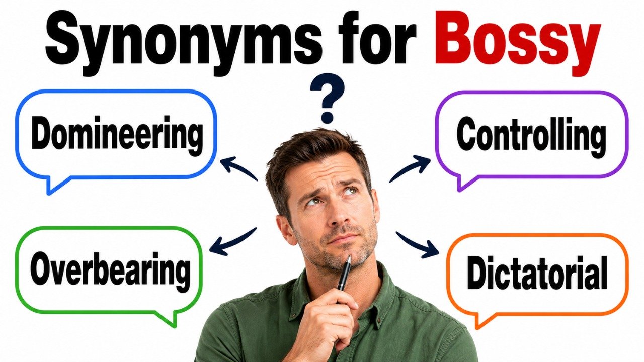 synonyms for bossy
