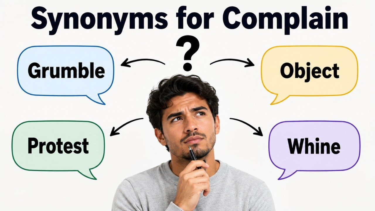synonyms for complain