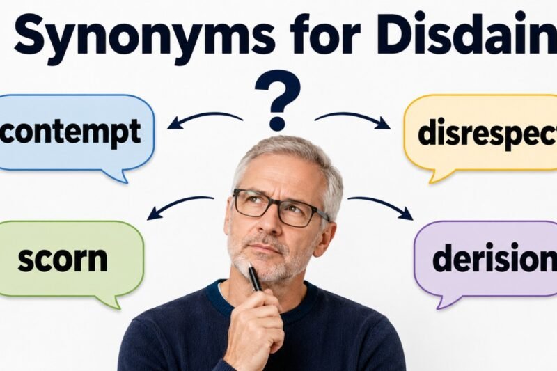 30+ Synonyms for Disdain: Meanings, Context & Clear Examples