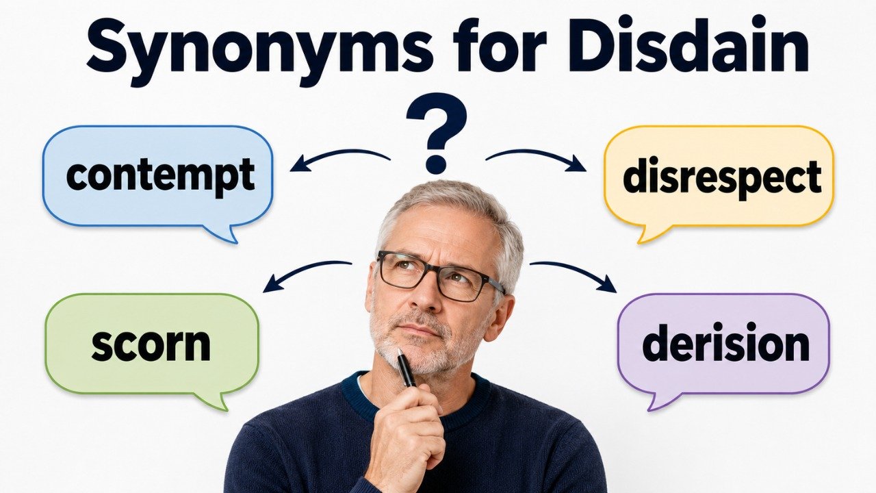 synonyms for disdain