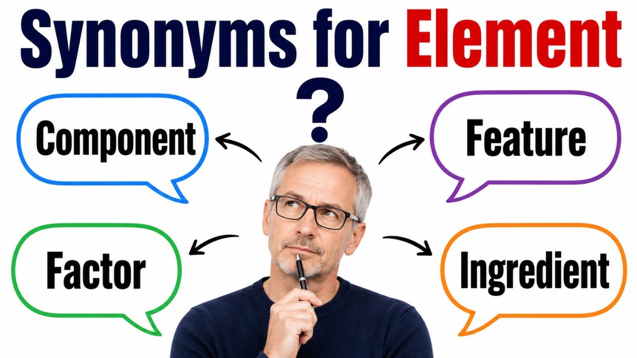 synonyms for element