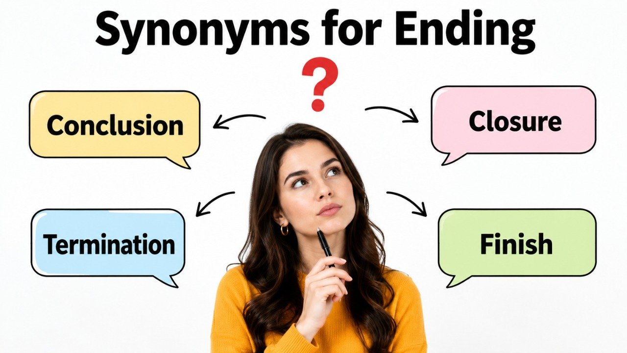 synonyms for ending