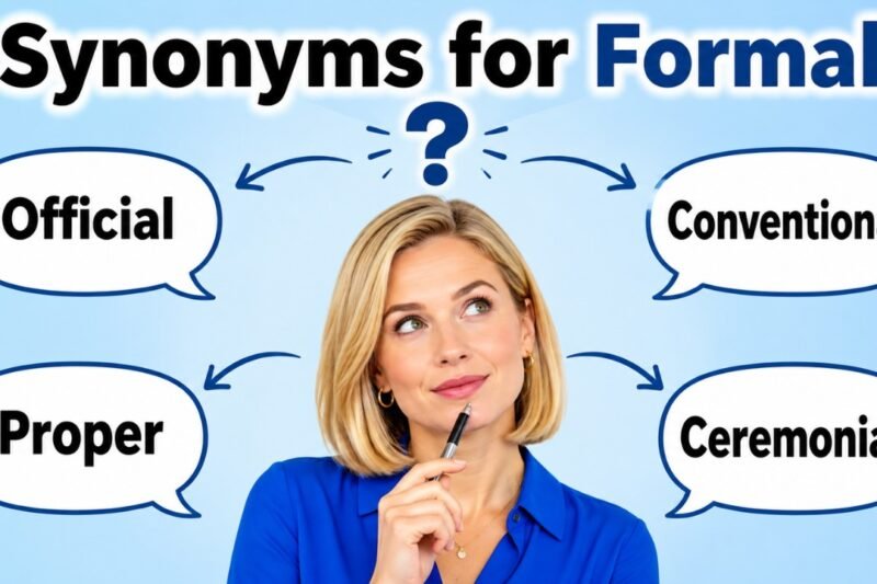 48+ Synonyms for Formal: Meanings, Context & Clear Examples