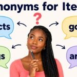 synonyms for items