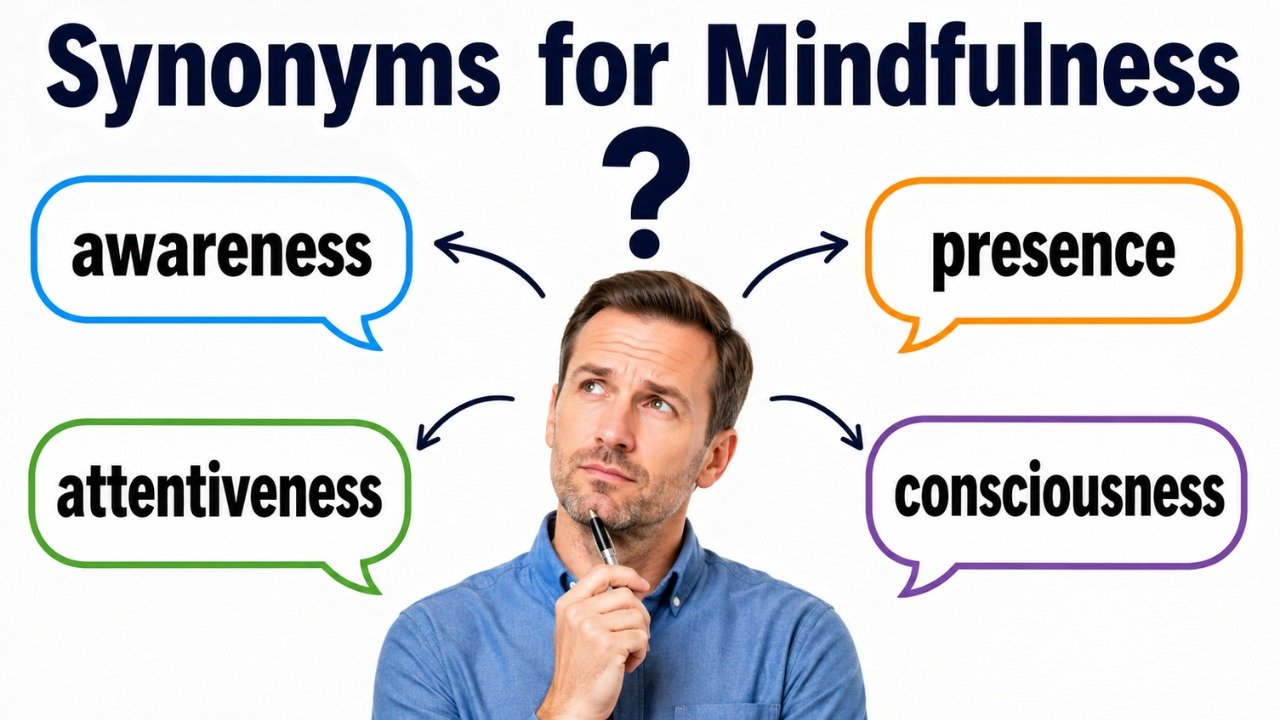 synonyms for mindfulness