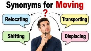 synonyms for moving