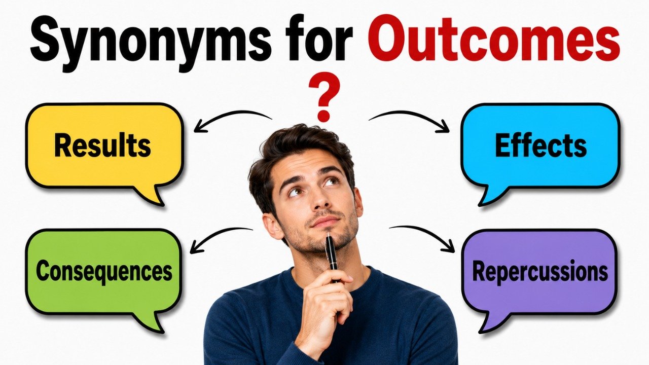 synonyms for outcomes