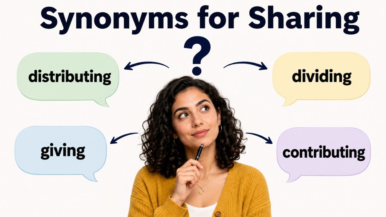 synonyms for sharing