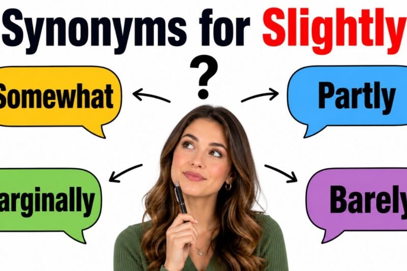 46+ Synonyms for Slightly: Usage, Context & Examples
