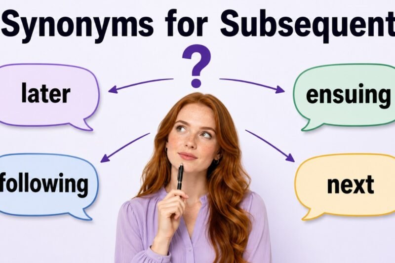 45+ Synonyms for Subsequent: Strong Word Choices & Examples