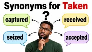 synonyms for taken