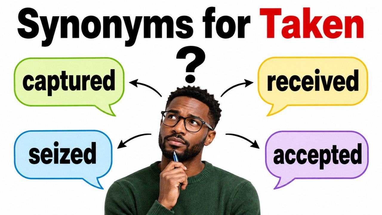 synonyms for taken